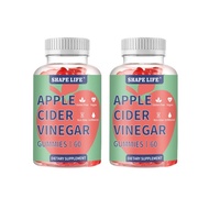 Shapelife Apple Cider Vinegar Gummies Bear Strawberry Flavor Apple Vinegar Soft Candy 3G * 60 Tablets X2