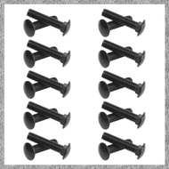 (E M K O) M5 M6 M8 Black 304 Stainless Steel Carriage Bolt Screws Round Head Square Neck Length 50mm