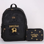 ♣◑ Australian smiggle primary school students' shoulders lightening golden football schoolbag stationery set children's backpack pencil case