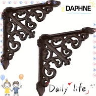 DAPHNE Right Angle Frame, Coffee Cast Iron Flower Shaped Right Angle,  Right Angle Support Bracket Y