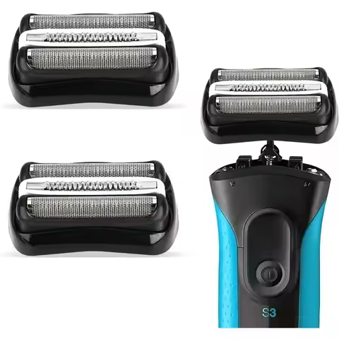 2 Pack 32B Replacement Heads for Braun Series 3 Shavers, Fits 310s/3010s/3040s/3050cc Etc. Wet & Dry
