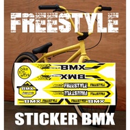 BMX BIKE STICKER VARIATIONS VARIATIONS / BMX BIKE STICKER DECAL VARIATIONS / BMX FREESTYLE 03 YELLOW