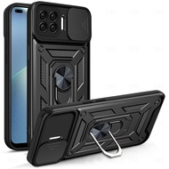 Ring Holder Casing For OPPO A93 Reno 4 Lite 4F Shockproof Phone Case Silicone Camera Protection Hard