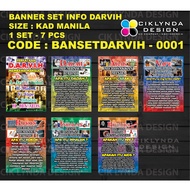 PRE-ORDER - BANNER KOLEKSI SET INFO DARVIH (PPDa)