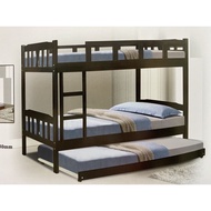 Double Decker Single Size Bed Frame with Pull Out