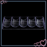 [meteorbdMY] 100 Chips Tray 5 Rows Professional Casino Game Accessory 20.5 x 7.8 x 2.8cm