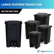 Large Garbage Bin - Sturdy Dustbin, Waste & Recycling, Home/Office, 30L/50L/80L/100L