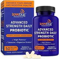 Probiotic and Prebiotic Digestive Health Supplement, Immune Support Shelf Stable - with 10 Billion C