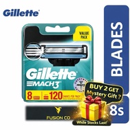 GILLETTE MACH 3 CART 8s