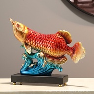 Hiasan Ikan Arwana Ruang Tamu Kabinet Wain Hiasan Pintu Masuk Pejabat Pembukaan Borong Kabinet TV Ke