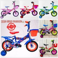 【Ready Stock】1201 CHILD BICYCLE KIDS BIKE 12’INCHES WITH BASKET AND SEAT / BASIKAL KANAK-KANAK 2-4 TAHUN SIAP PASANG