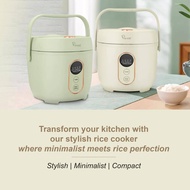 La Gourmet Electric 0.8L Rice Cooker Digital Vanila Cream / Mint Green