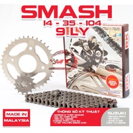 RK chain sprocket for Suzuki Smash, Japanese brand