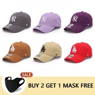 Buy 2 Free 1 Sunscreen Mask47 hats, LA/NY Embroidered Baseball Cap - Soft Top Dad Hat For Men & Wome