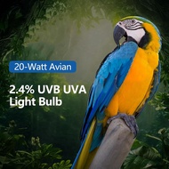 【SURPRISE】 <br>UVA UVB Light Bulb for Birds 2.4 UVB 20W Compact Flourescent Lamp for All Kinds Capti