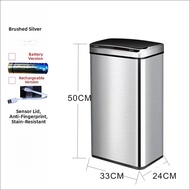 Smart Induction Double Layer Waste Bin 30L 48L 60L 67L 70L 80L Stainless Steel Kitchen Sanitary Larg