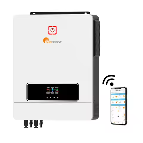Sunboost 7KW 8KW 10Kw Hybrid Solar Inverter Off On Grid Solar Inverter With Lithium Battery Off Grid
