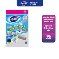 (Chọn Loại) Bông Lau Thay Thế MyJae Sợi Microfiber Dành Cho Cây Lau Nhà Tự Vắt 2 Ngăn 33cm x 12cm