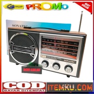 KAYU ✅Cod Vintage RADIO Classic Classic Wood RADIO SONATEC 8288 FM USB AC DC USB
