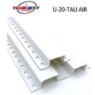 Kilat Tali Air 10X20 / U Channel List U Pvc 10X20 Mm