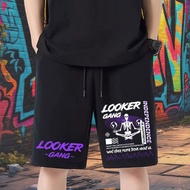 looker Men's Black Shorts With Elastic Pockets 17 M-XL
