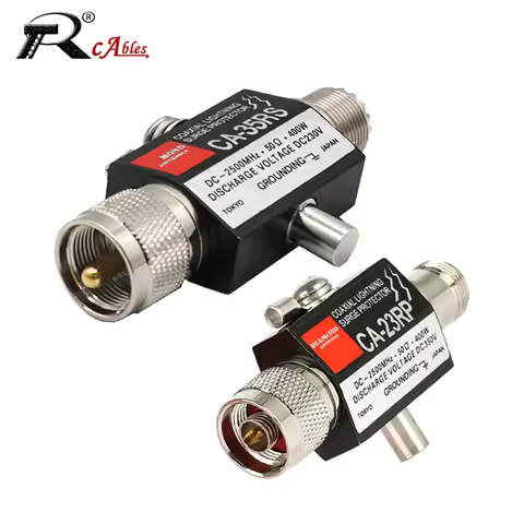 1PC CA-35RS PL259 UHF Male to SO239 UHF Female CA-23RP N M to N F Radio Repeater Coaxial Anti-Lightn