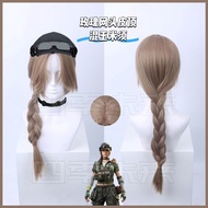 Vlinder Cosplay Wig  Delta Force Lila Weiss Long Heat Resistant Synthetic Hair