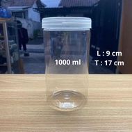 1000ml plastic jar 1000ml tube jar/ 1000ml jar/ 1000mlToples PET jar/
