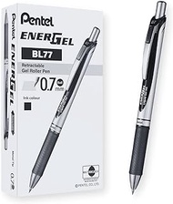 Pentel EnerGel RTX Roller Ball Retractable Gel Pen, Black Ink, Medium, 1 each