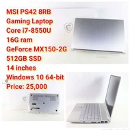 MSI PS42 8RBGaming Laptopi7