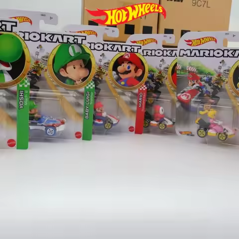 Original Hot Wheels The Super Mario Bros Movie Kart Wario Luigi Plumber Van Koopa Troopa Toad Donkey