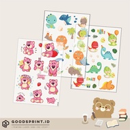Transparent Deco Sticker Drinking Bottle Sticker Waterproof Lunch Box Sticker Lotso Sticker