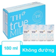 Thùng 48 hộp sữa tươi tiệt trùng TH true MILK không đường 180 ml (từ 1 tuổi)