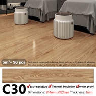 36pcs Vinyl Flooring 54 sqft Waterproof Self Adhesive Sticker Lantai Vinyl Pelekat Lantai Pelekat 地板