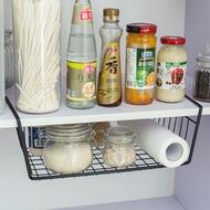 Iron Cupboard Storage Basket Kitchen Storage Rack  Cabinet Closet Desk Hanging Organizer