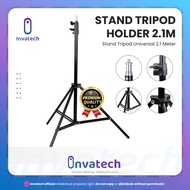 STAND TRIPOD HOLDER 2.1M UNIVERSAL TRIPOD 2.1 METER TRIPOD 210 CM FOR RINGLIGHT TRIPOD STAND CAMERA 