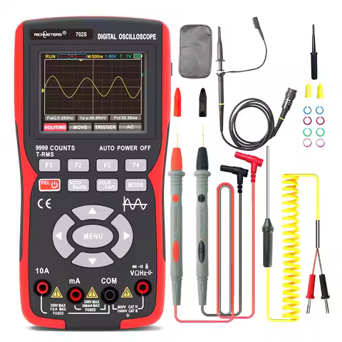 Oscilloscope Multimeter Handheld LCD Digital Multimeter & Oscillometer 2-in-1 Universal Meter Scope 
