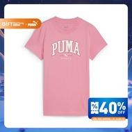 PUMA BASICS - เสื้อยืดผู้หญิงลายกราฟิก PUMA SQUAD สีชมพู  68153748