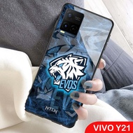Softcase Glass Kaca Vivo Y21 2021 - J117 - Casing Hp Vivo Y21 2021 - Pelindung hp Vivo Y21 2021 -
