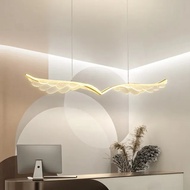New Lampu Gantung Sayap Modern, Lampu Dekorasi Emas Setrip Panjang Mew
