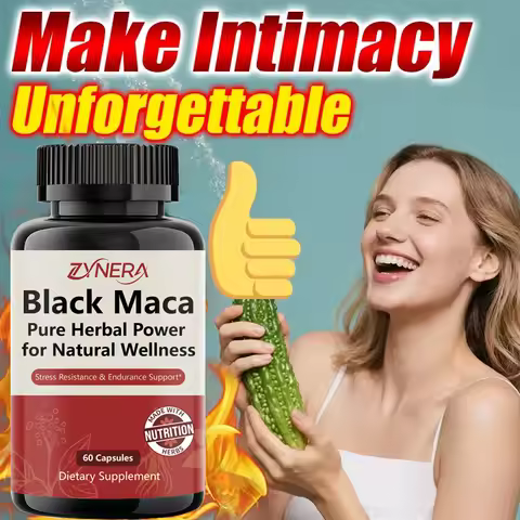 Powerful Black Maca Capsules High Booster men Supplements Natural Organic Male E rection Pill Improv