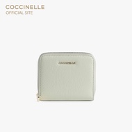 COCCINELLE กระเป๋าสตางค์ผู้หญิง รุ่น METALLIC สี CELADON GREEN