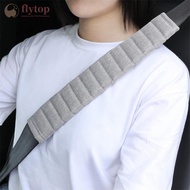 FLYTOP 2Pcs 33cm Car Seatbelt Covers Velvet Shoulder Soft Plush Seat Belt Cover for Adult Kids Non S