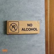 No alcohol sign system - no alcohol marker board brings hard drinks - no alcohol - wall signage