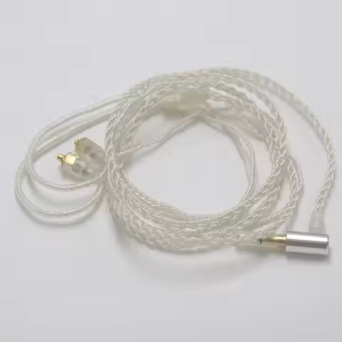 Thouliess MMCX Cable 3.5MM Silver Plated Cable Earphone Upgrade Cable for Shure SE846 SE535 SE315 SE