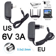CCTV Camera Wall Charger SwitchLed Transformer DC 6V 3A Adapter Power Supply Converter AC 110V 220V 