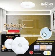 SHINING ไฟเพดาน LED Ceiling Lamp 50 วัตต์ รุ่น Primrose โคมไฟ 3 แสงในโคมเดียว ทรงดอกไม้สวยงาม หรูหรา