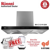 Rinnai RH-C1319-SSW 90cm 1200m³/hr Chimney Hood RHC1319SSW