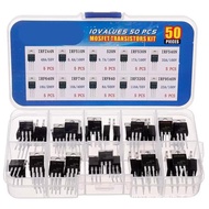 50PCS TO-220 Series MOSFETs IRFZ44N IRF510N IRF540N IRF640 IRF840 IRF740 IRF3205 IRF9540 IRF520N IRF