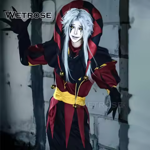 【Wetrose】In Stock The Freak Circus Pierrot Clown Full Set Cosplay Costume Halloween